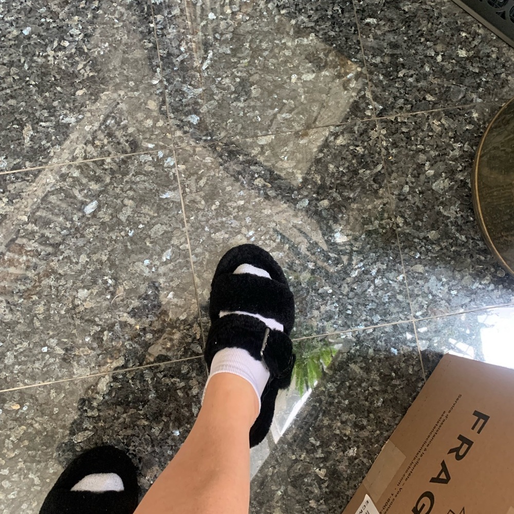 Ugg black slippers